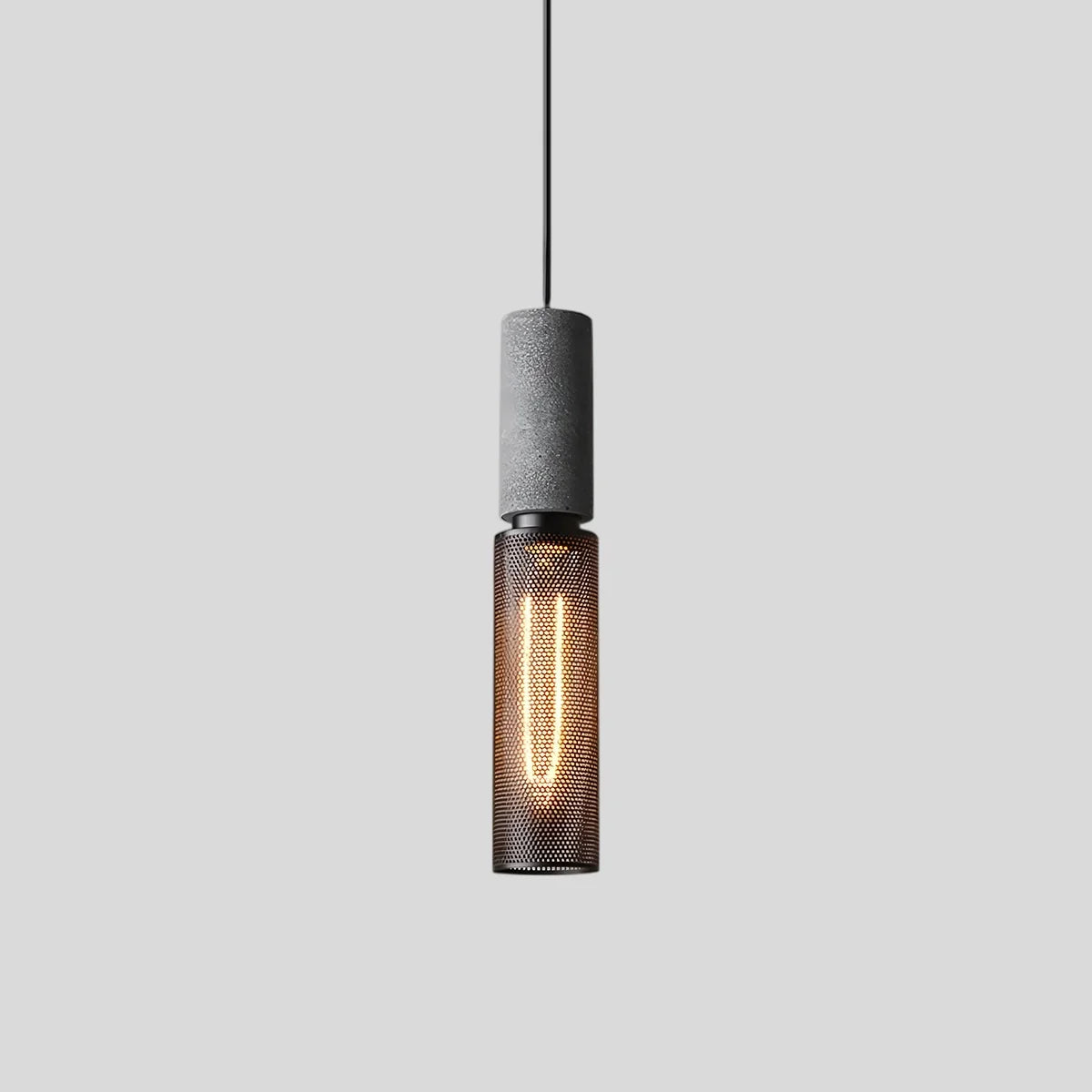 Concrete Industry Pendant Lamp，Metal Openwor,metalwork pendant
