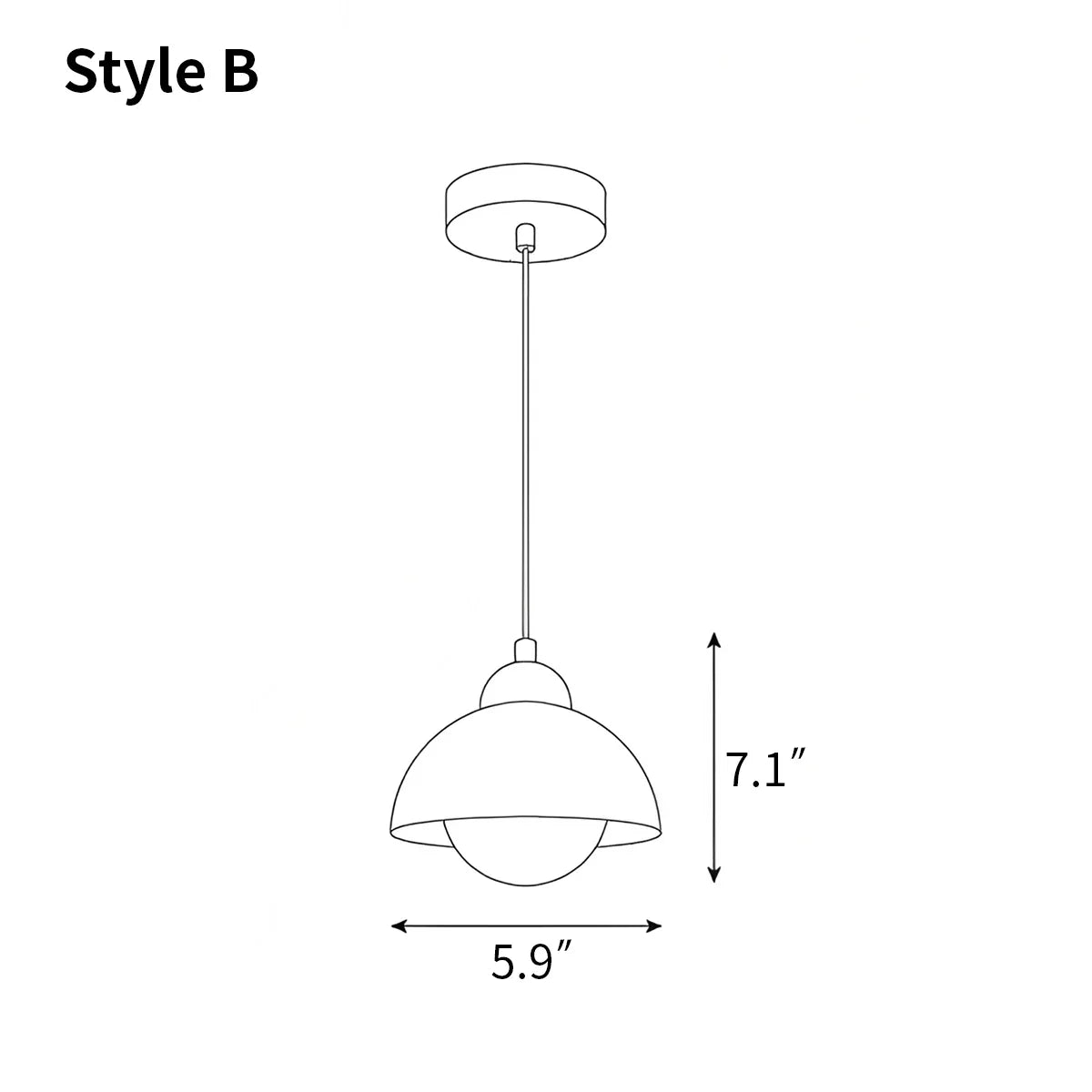 Travertine Pendant Lamp for Dining Area