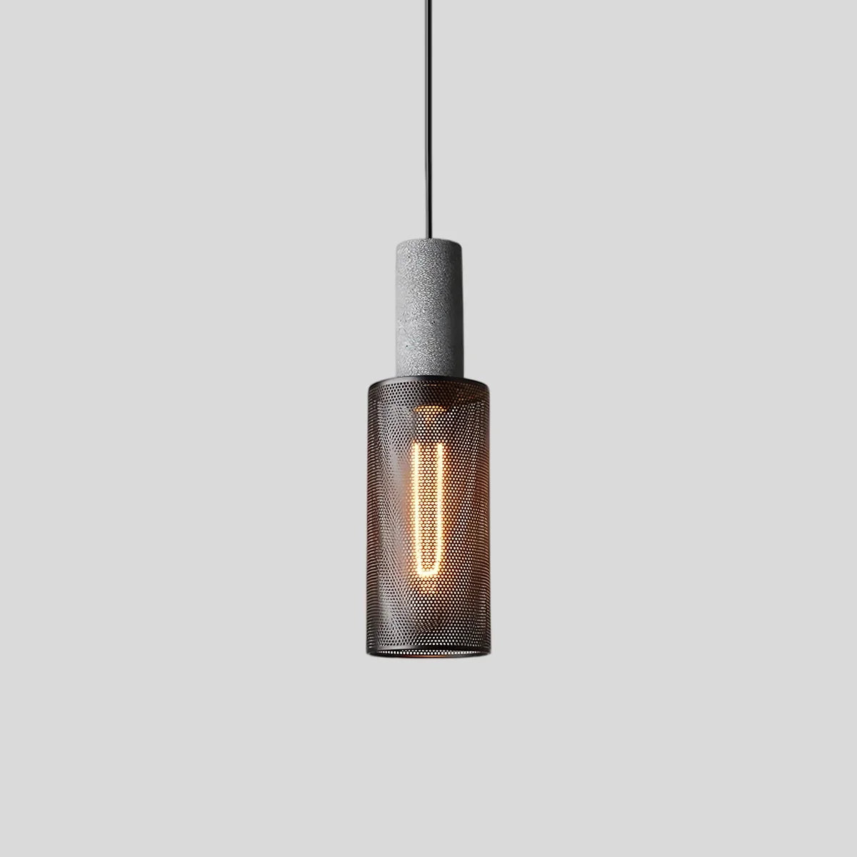 Concrete Industry Pendant Lamp，Metal Openwor,metalwork pendant