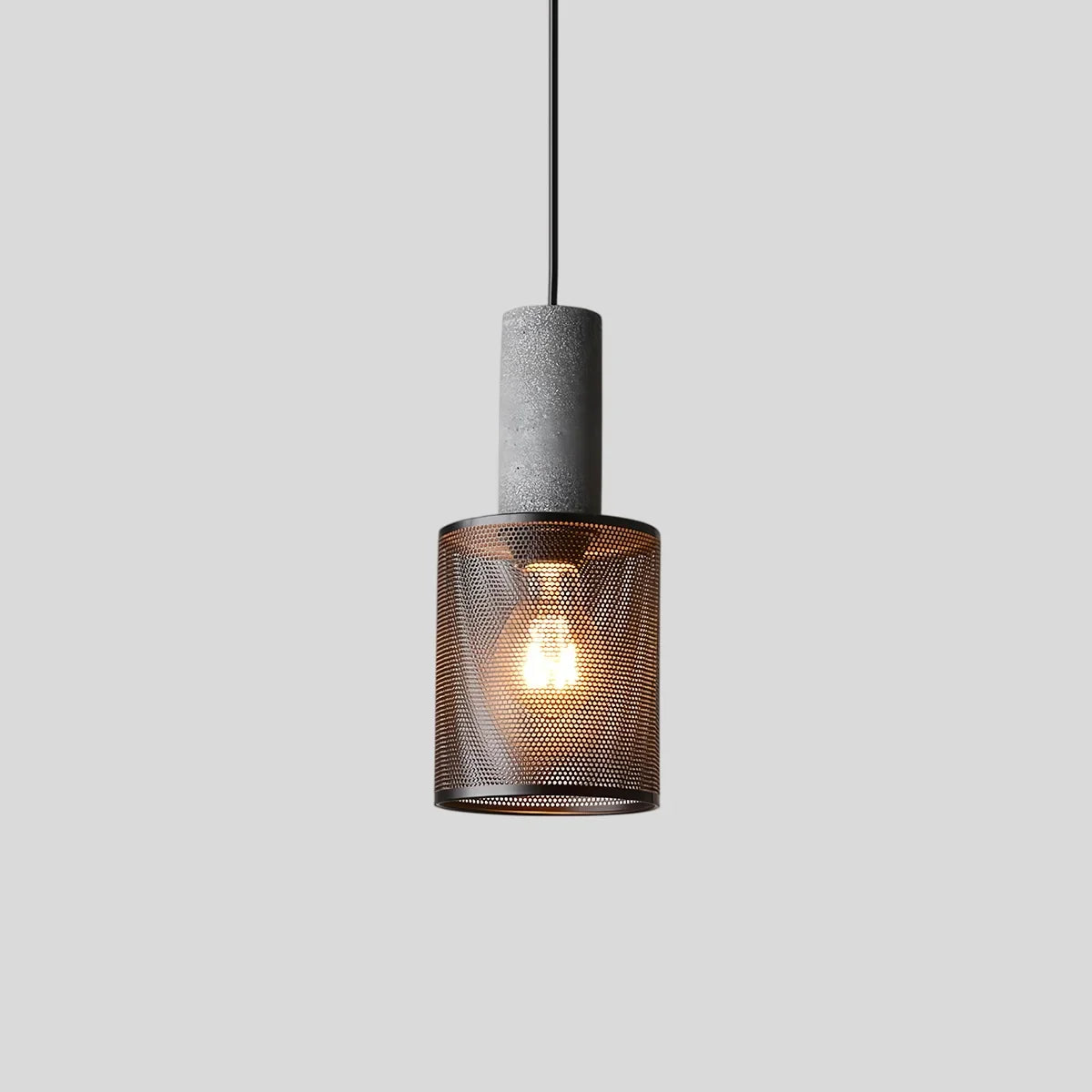 Concrete Industry Pendant Lamp，Metal Openwor,metalwork pendant