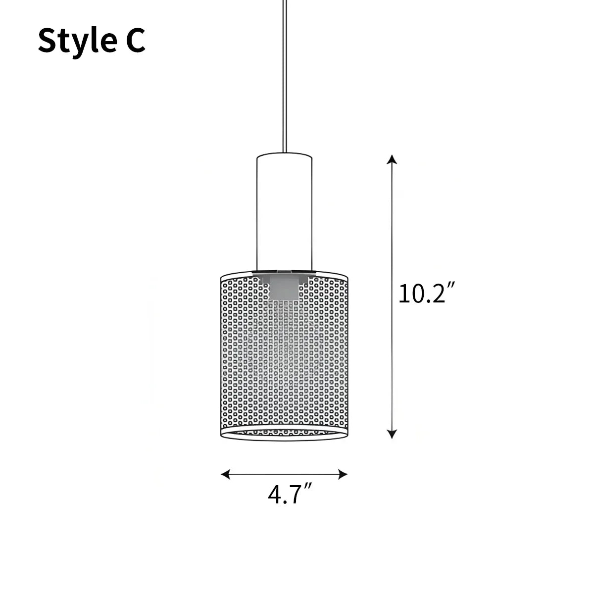 Concrete Industry Pendant Lamp for Kitchen