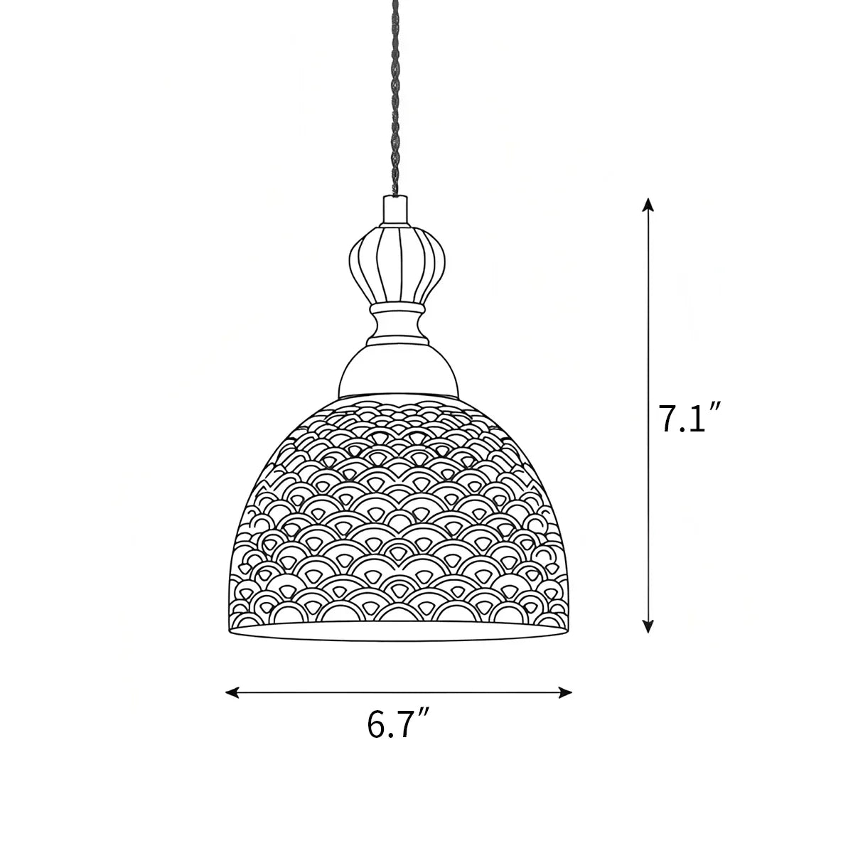 Chrasy Ceramics Pendant Lamp for Dining Area