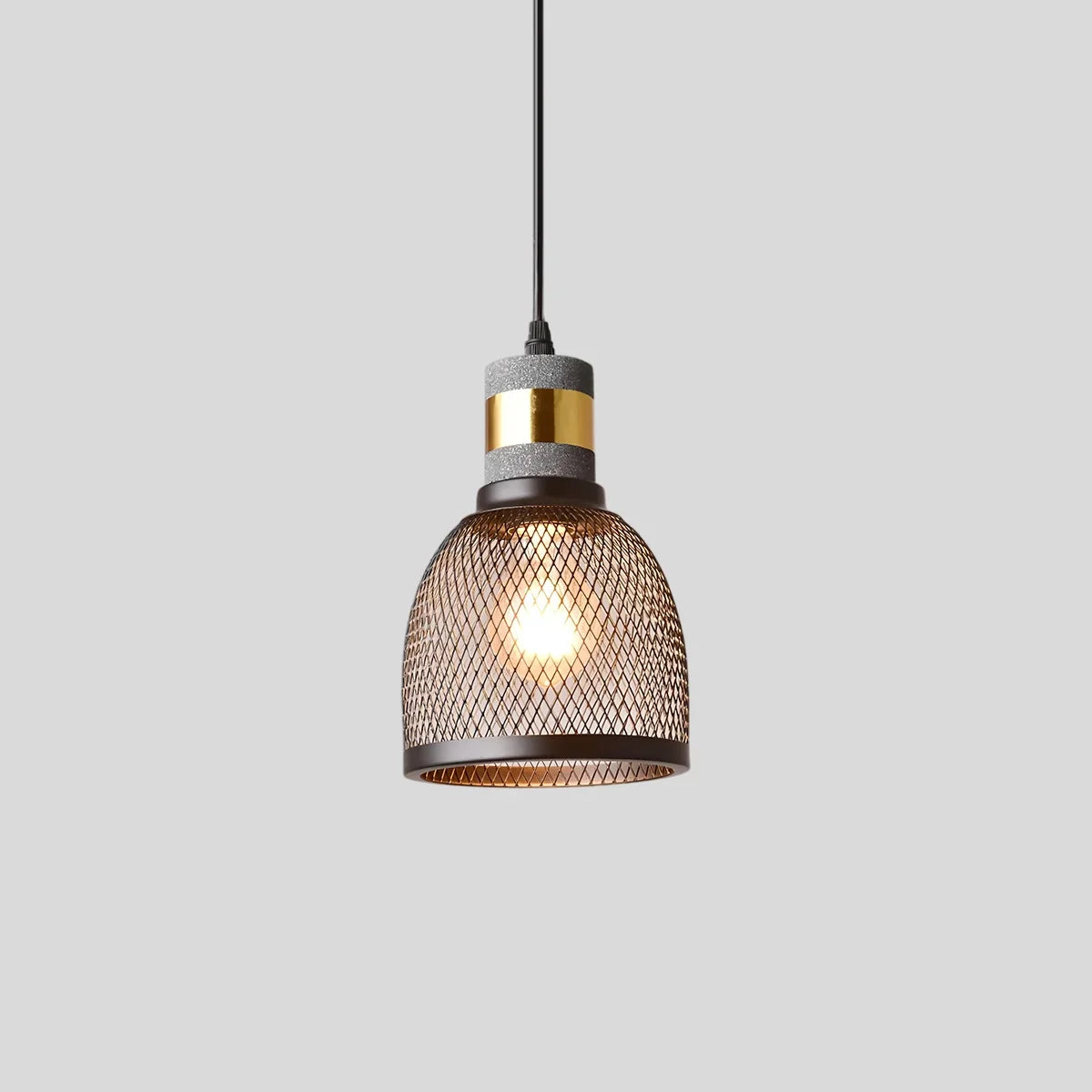 Concrete Industry Pendant Lamp，Metal Openwor,metalwork pendant
