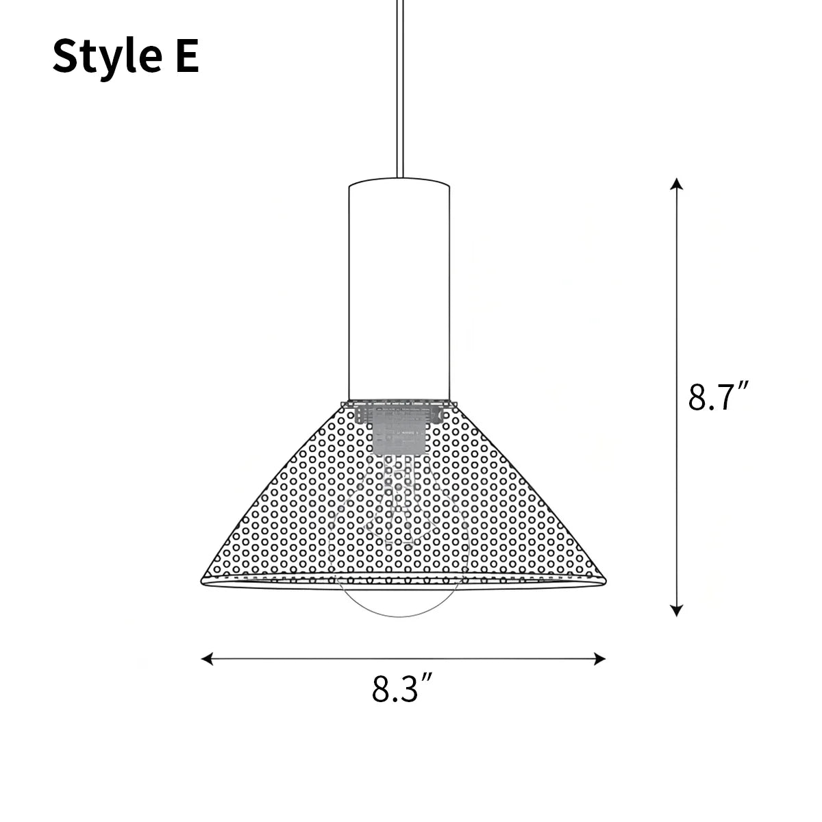 Concrete Industry Pendant Lamp for Kitchen
