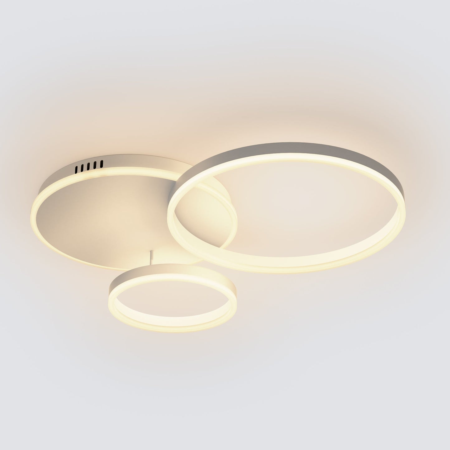 A white ceiling lights for living room option with a compact multi-ring layout, giving modern rooms a clean and softly lit atmosphere.