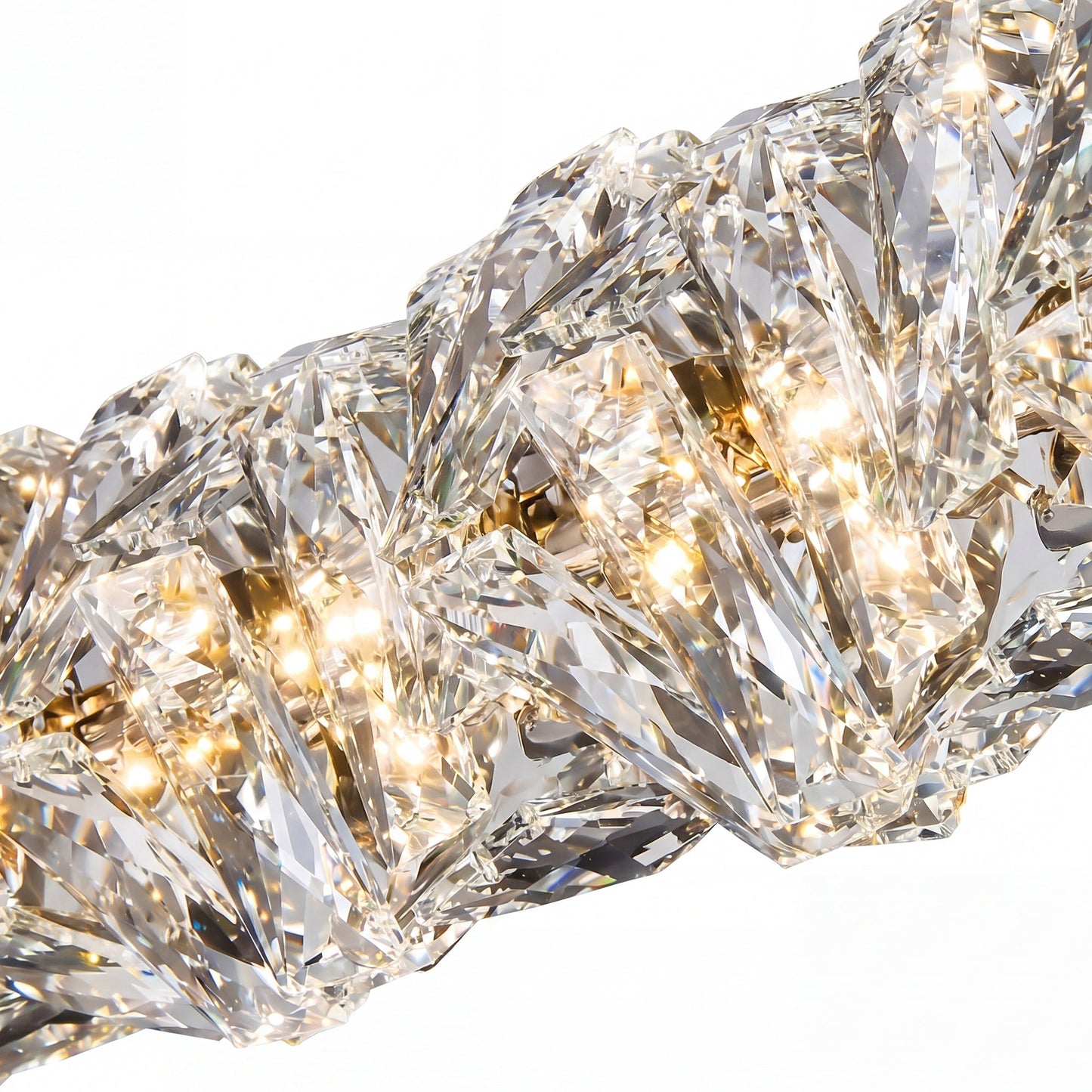Olverai Twist Linear Crystal Chandelier