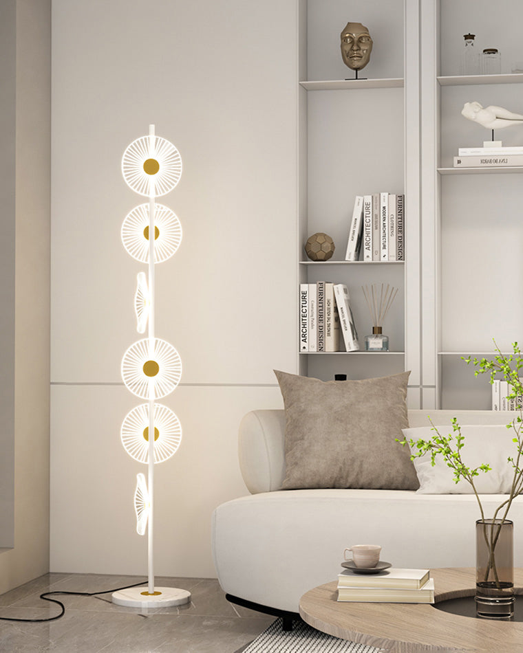 Olverai Multi-light Dimmable Floor Lamp with Remote