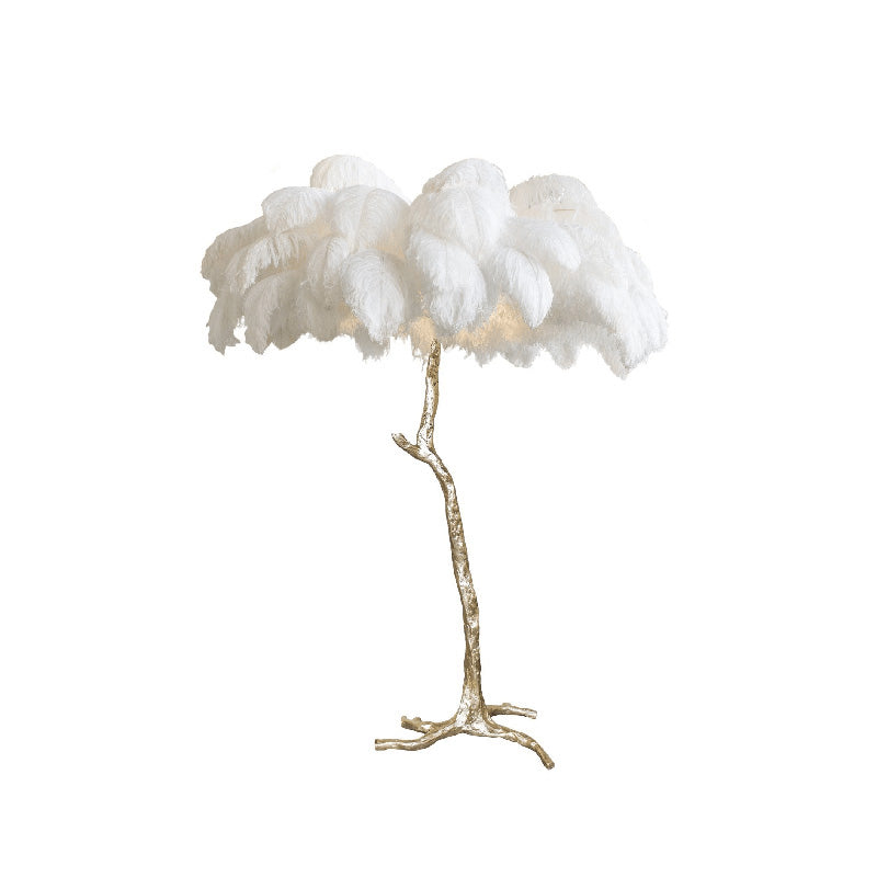 Olverai Feather Palm Tree Floor Lamp