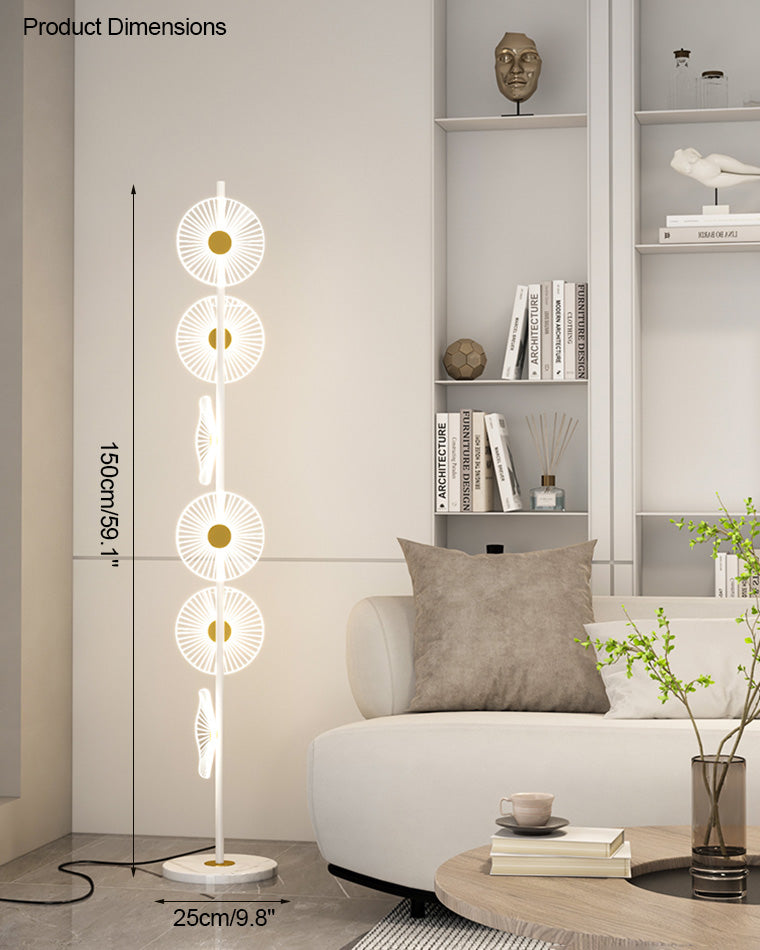 Olverai Multi-light Dimmable Floor Lamp with Remote