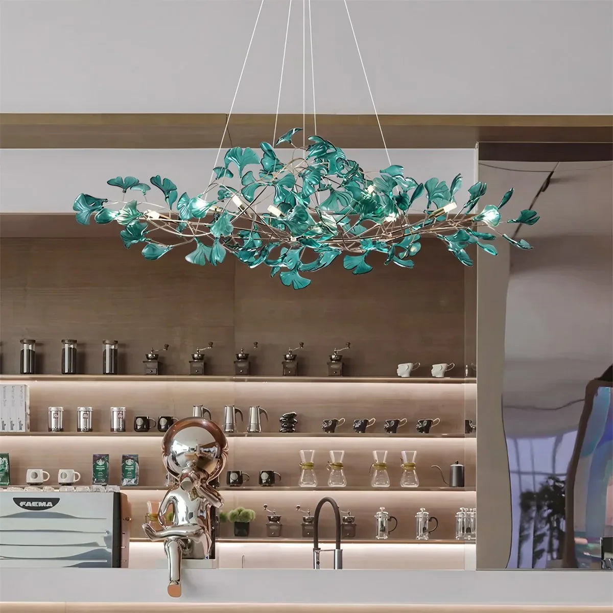 ginkgo leaf chandelier