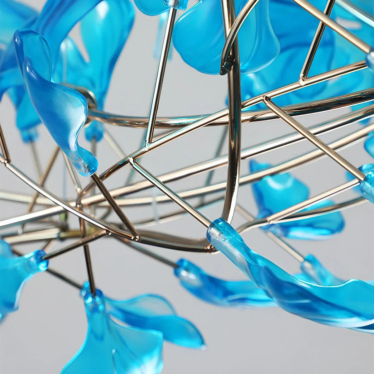 Acrylic Ginkgo Leaf Chandelier for Dining Area