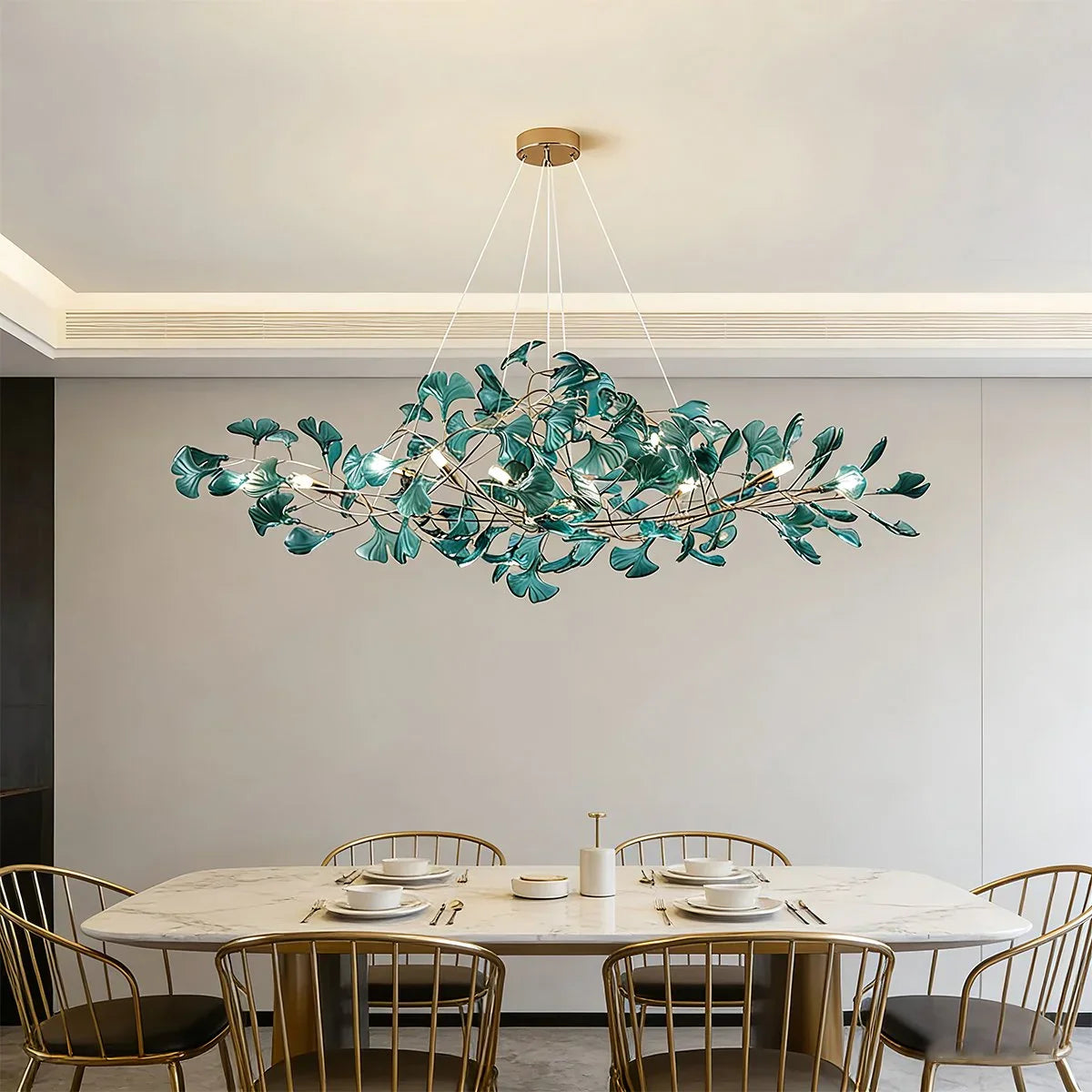 ginkgo leaf chandelier for diningroom