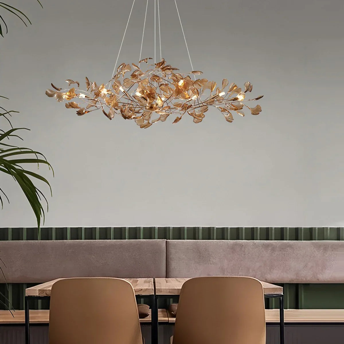 ginkgo leaf chandelier