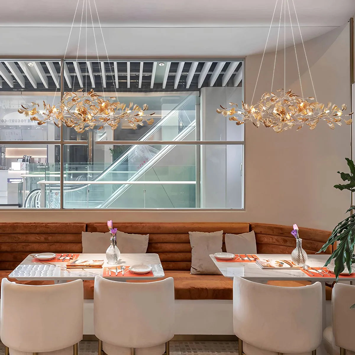 ginkgo leaf chandelier
