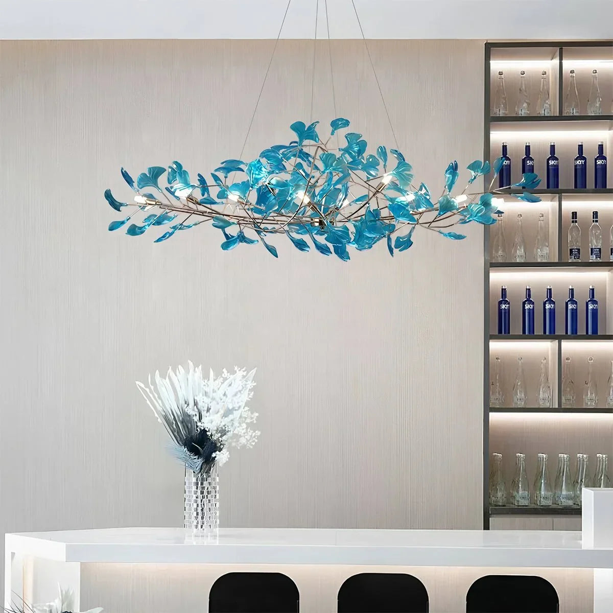 ginkgo leaf chandelier
