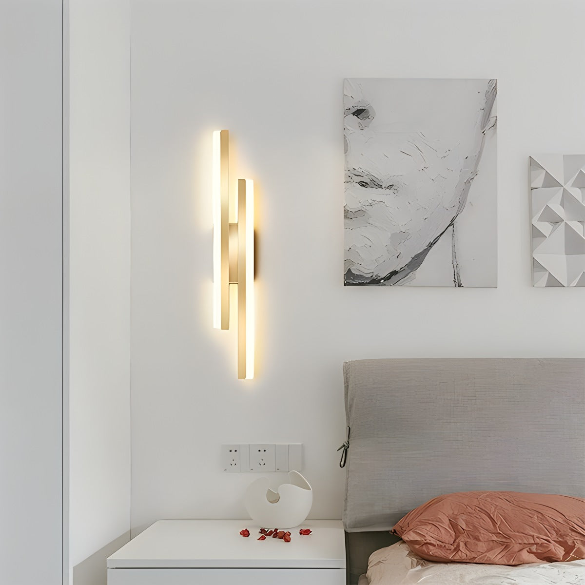 Alana Minimalist H-Shaped Wall Lamp