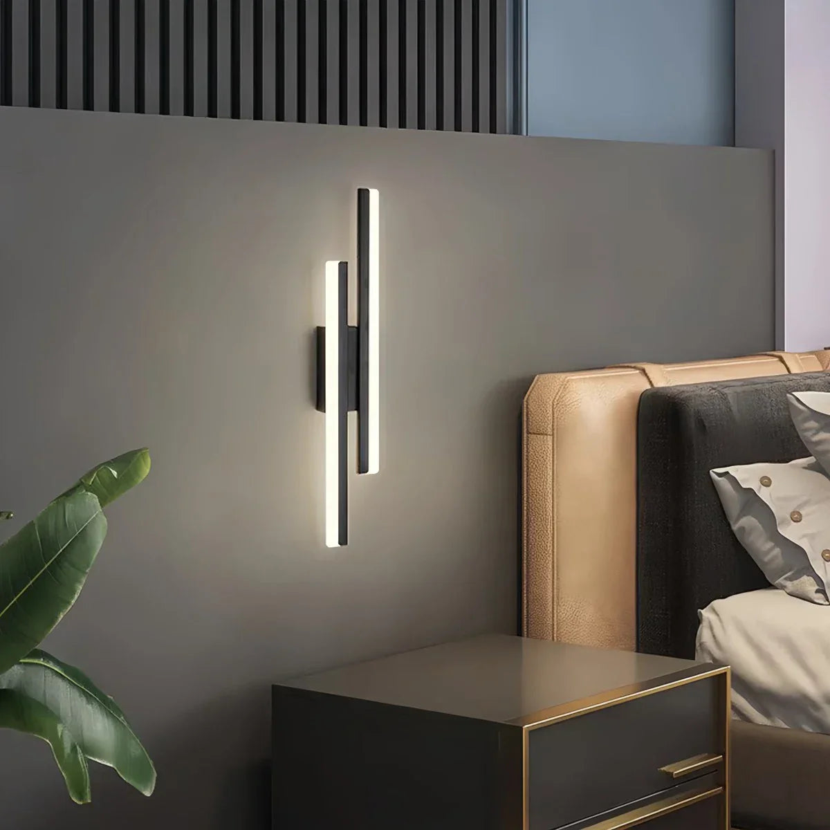 wall lamp in bedroom