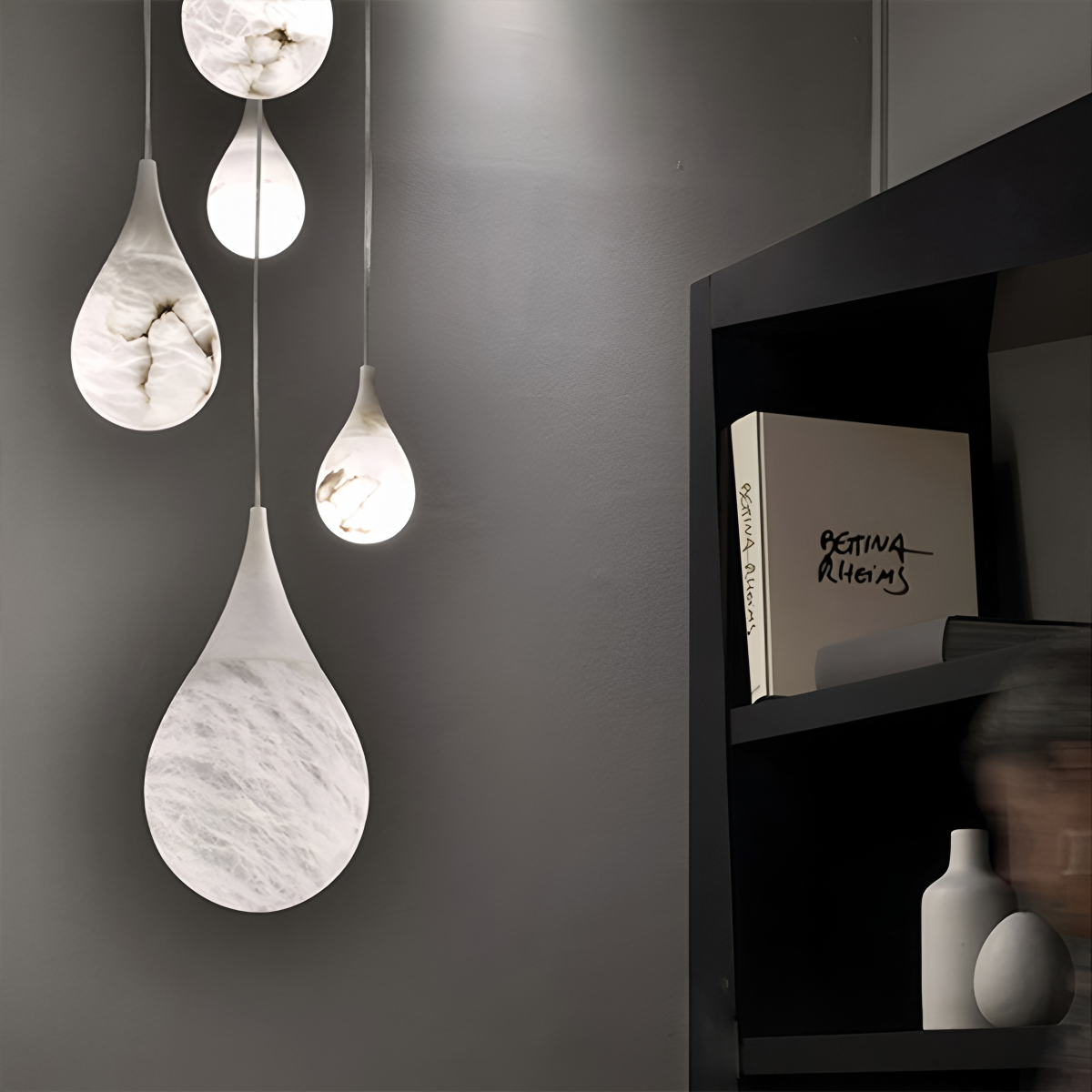 Creative Waterdrop Spanish Alabaster Pendant Light
