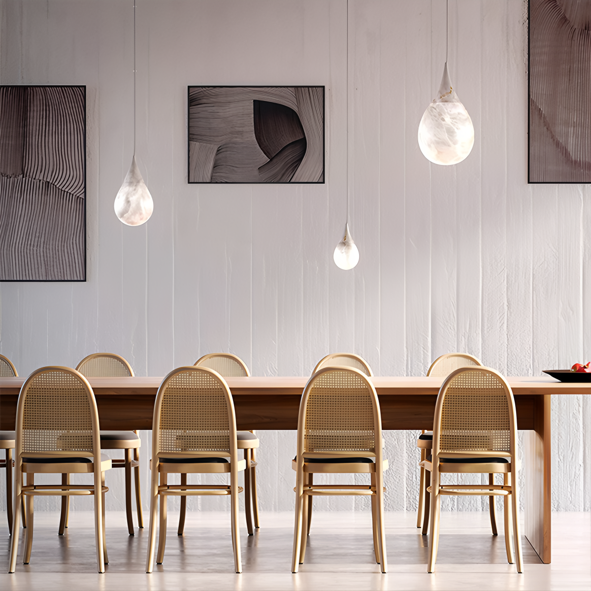 Creative Waterdrop Spanish Alabaster Pendant Light