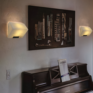 Creative luxury onyx wall lamp