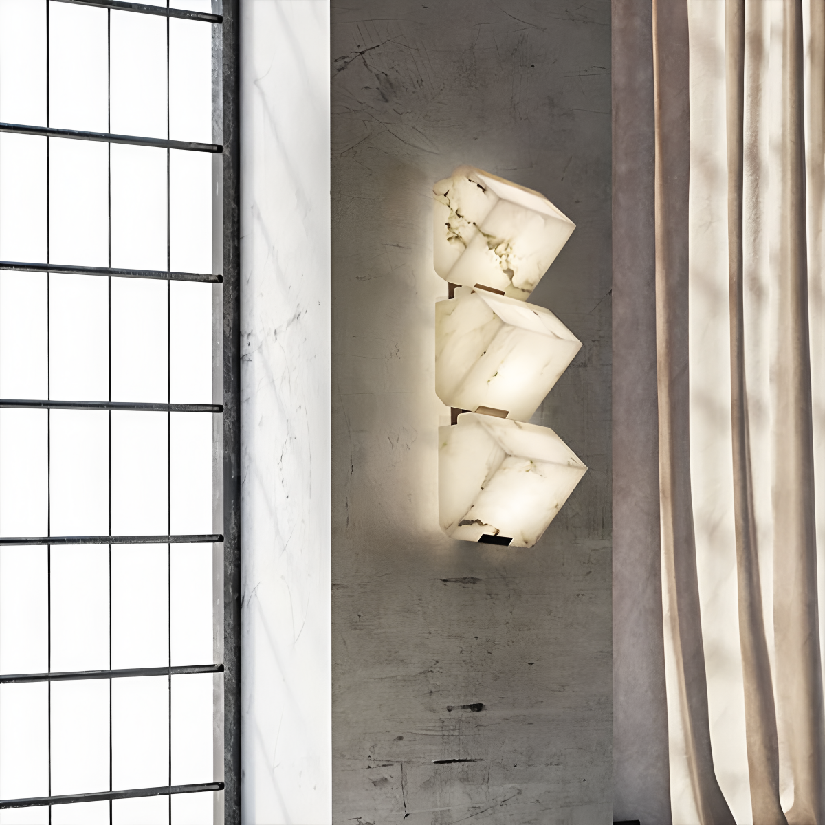 Creative luxury onyx wall lamp