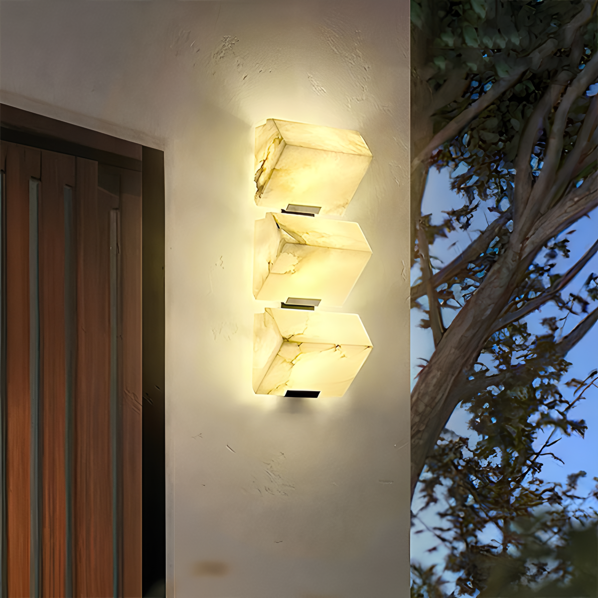 Creative luxury onyx wall lamp