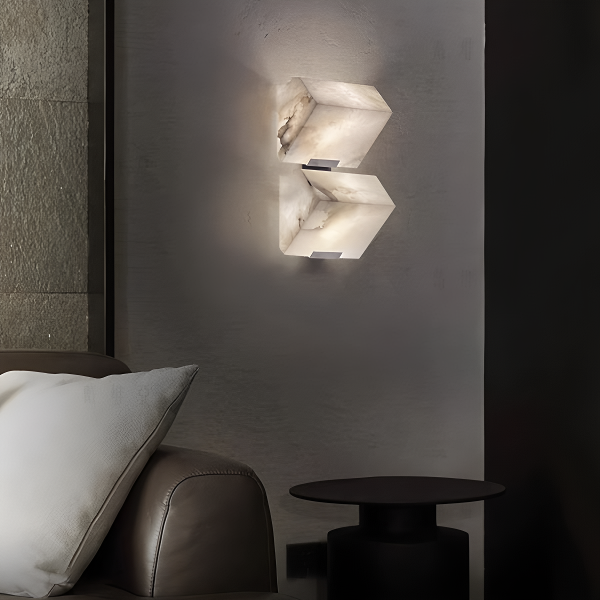 Creative luxury onyx wall lamp