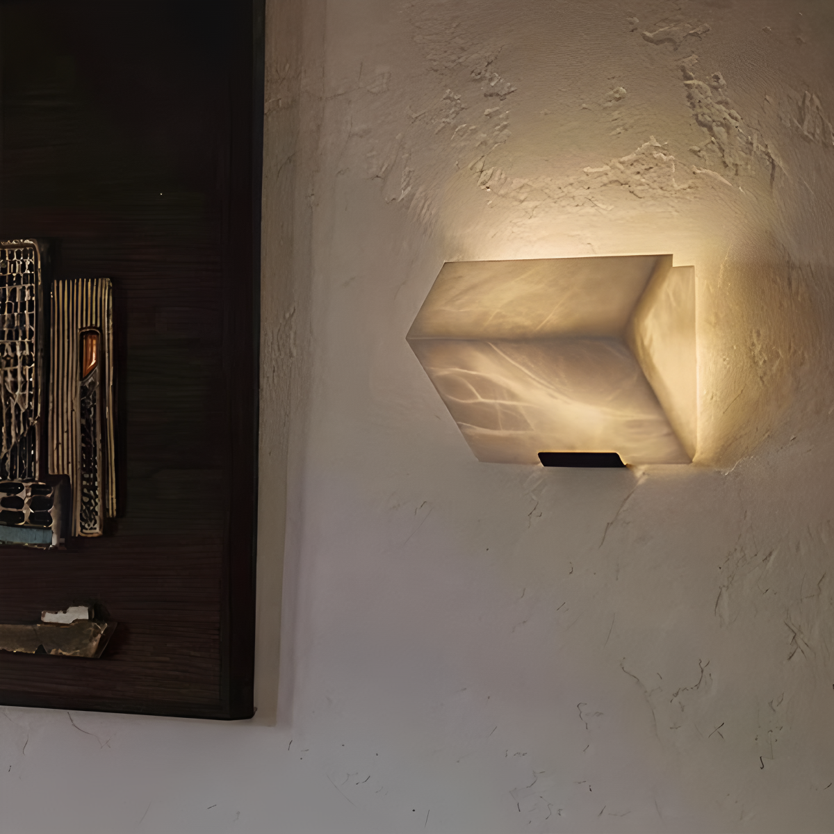 Creative luxury onyx wall lamp