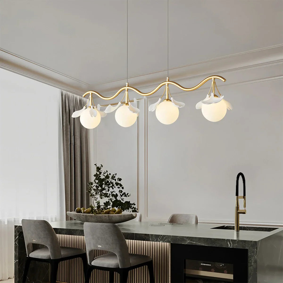 Evander Gingko Chandelier for Dining Area
