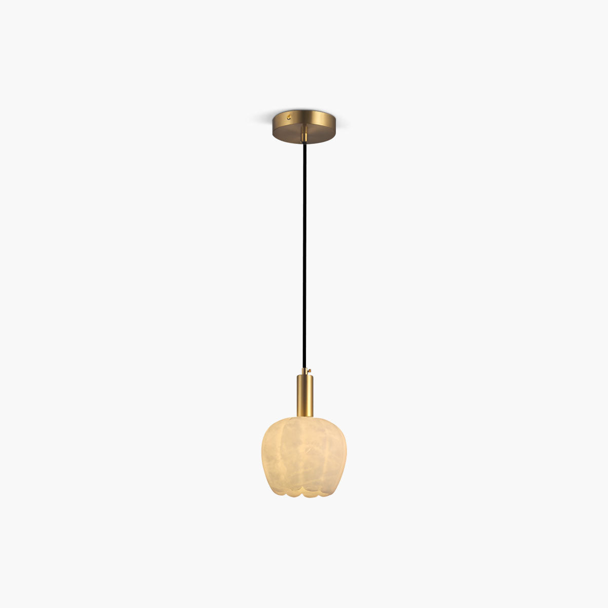 Flower Bud Shaped Spanish Alabaster Pendant Light