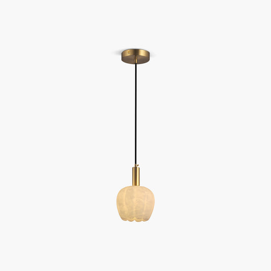 Flower Bud Shaped Spanish Alabaster Pendant Light