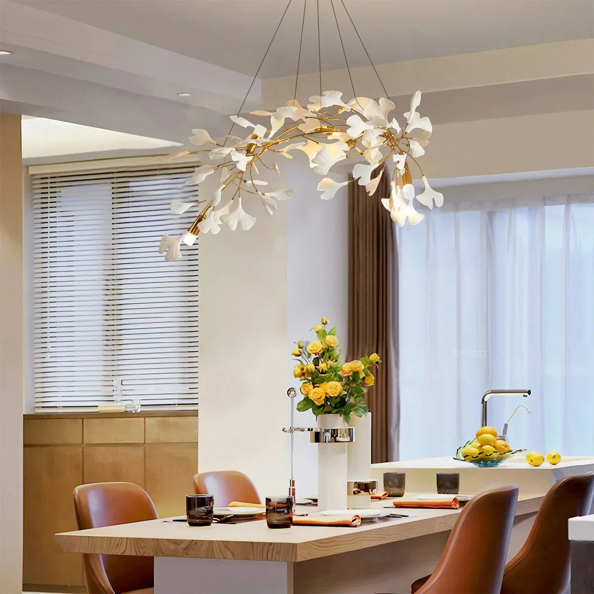 Gingko Chandelier light