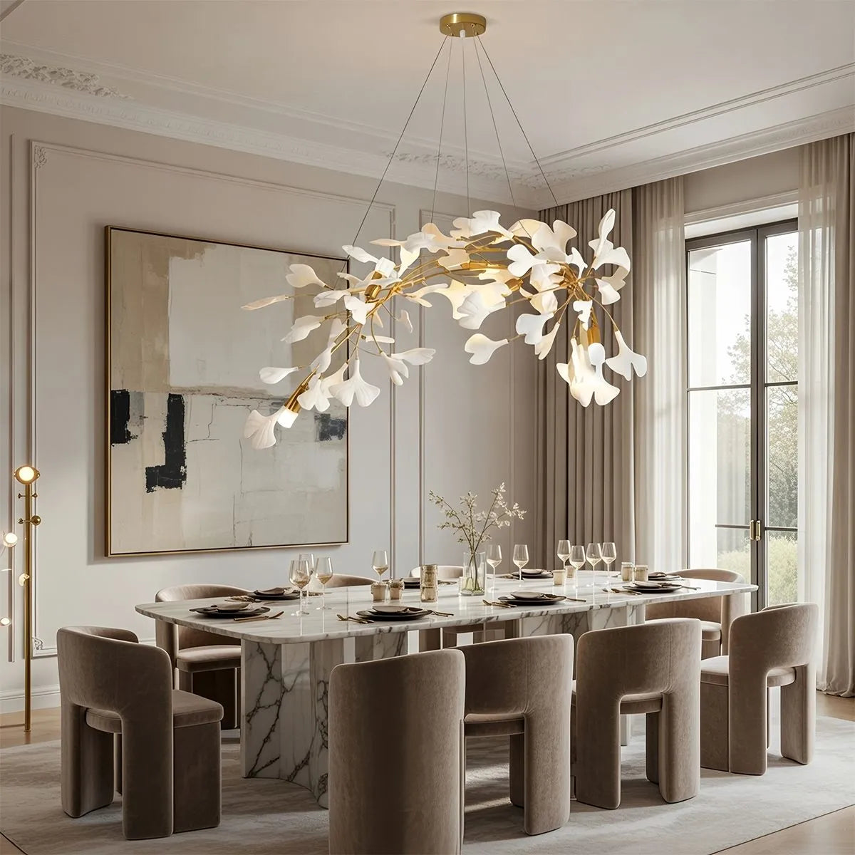 Gingko Chandelier light