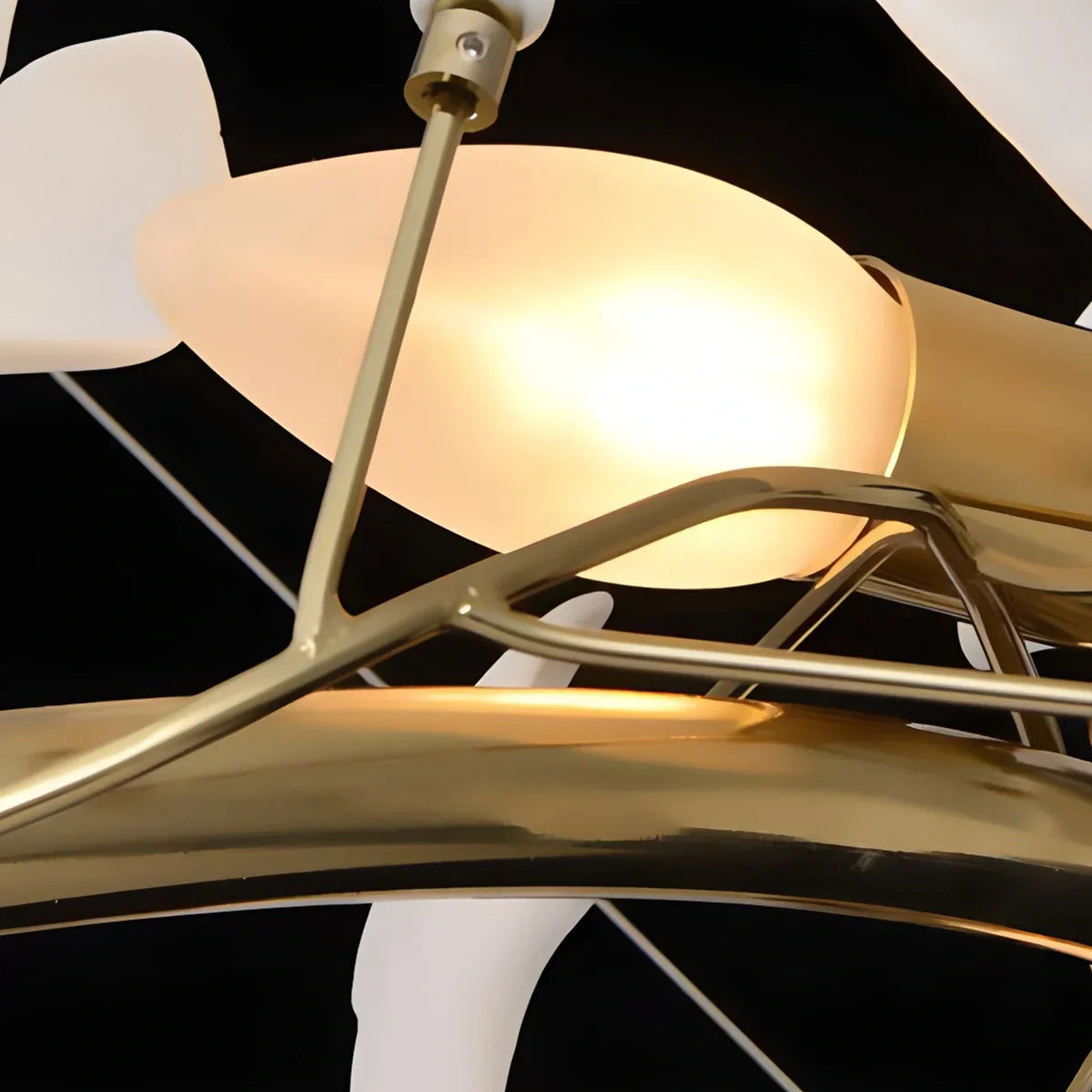 Gingko Chandelier Q for High Ceiling