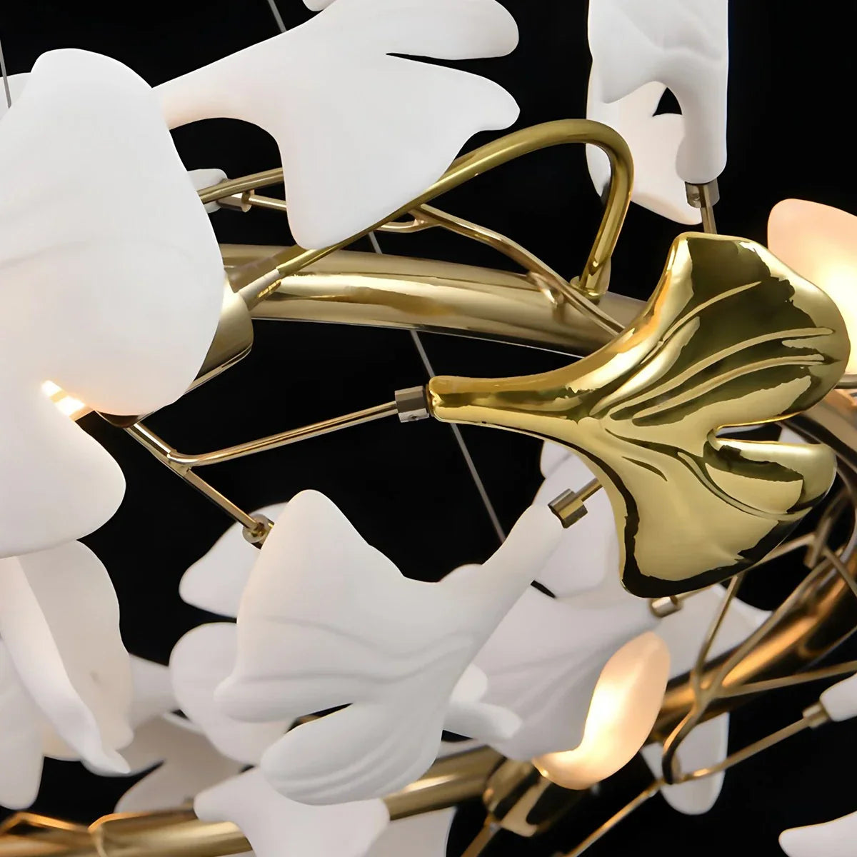 Gingko Chandelier Q for High Ceiling
