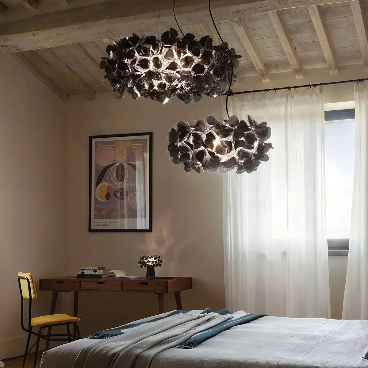 petal chandelier light for bedroom