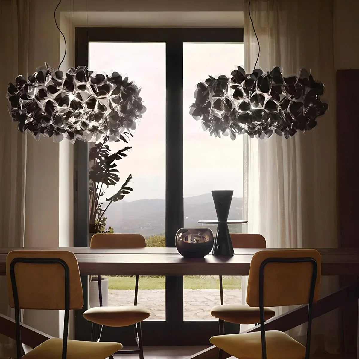 petal chandelier light