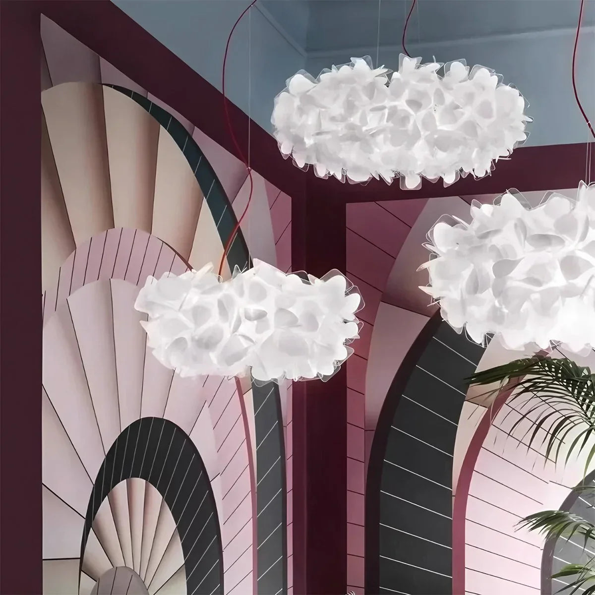 petal chandelier light