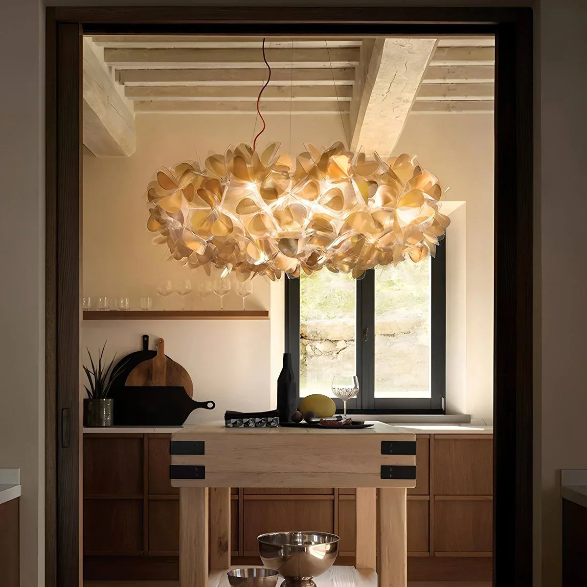 petal chandelier light for kichen