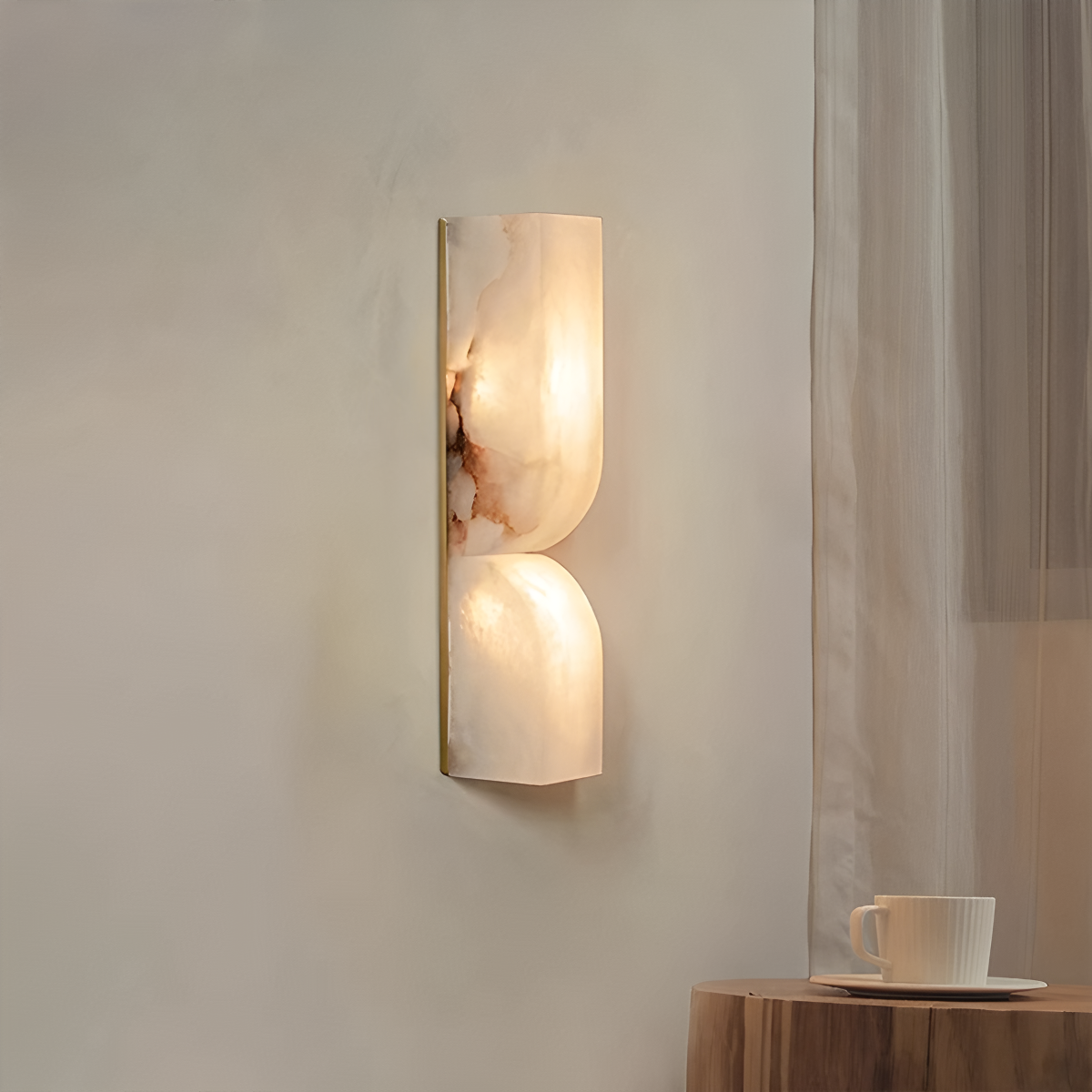 Luxury Spanish Alabaster Wall Sconce for Hallway