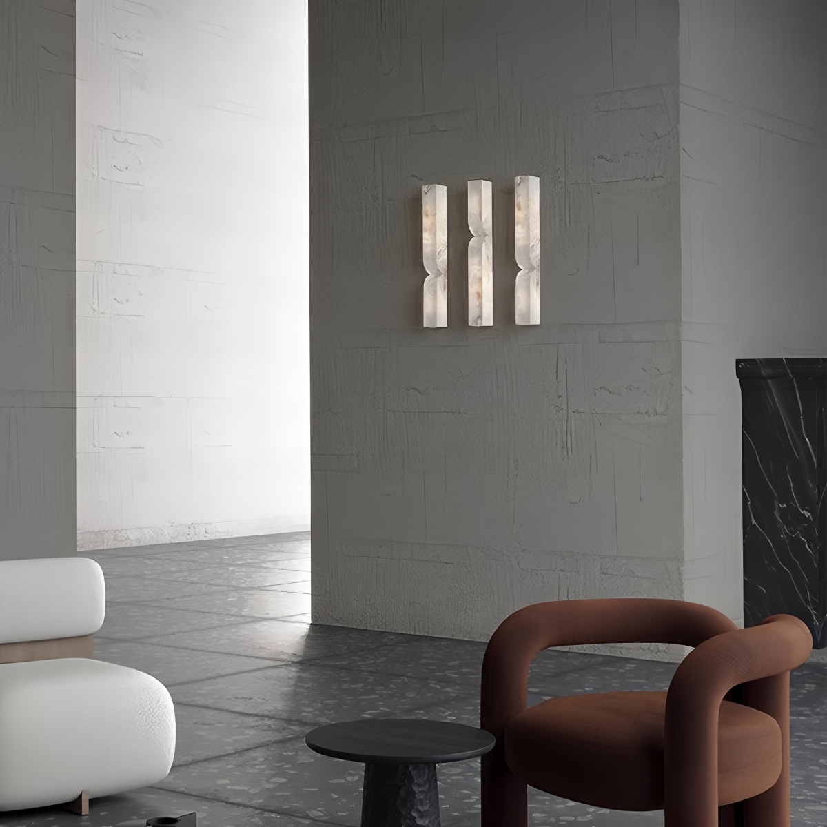 Luxury Spanish Alabaster Wall Sconce for Hallway