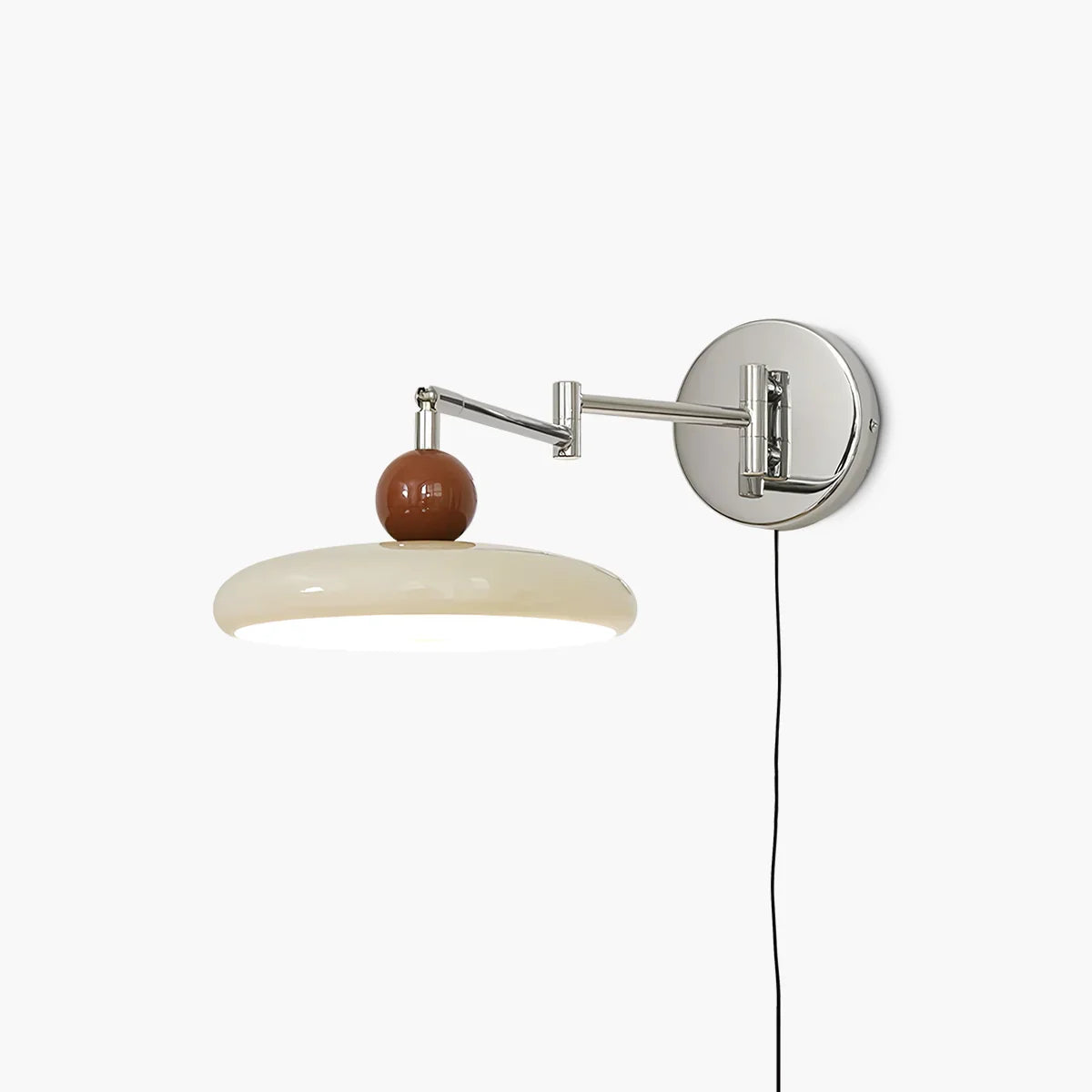 Adjustable Arm Plug-in Wall Lamp