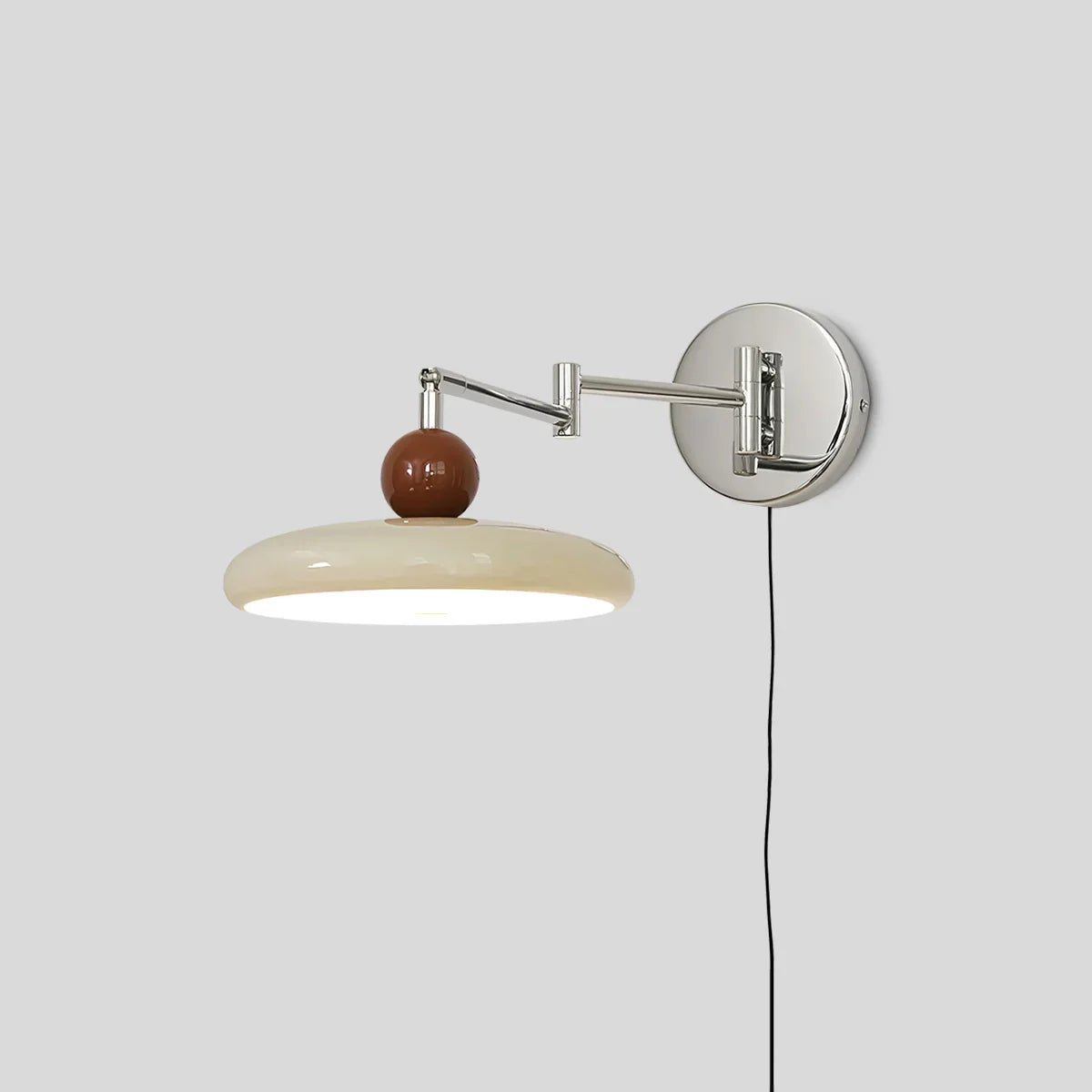 Adjustable Arm Plug-in Wall Lamp