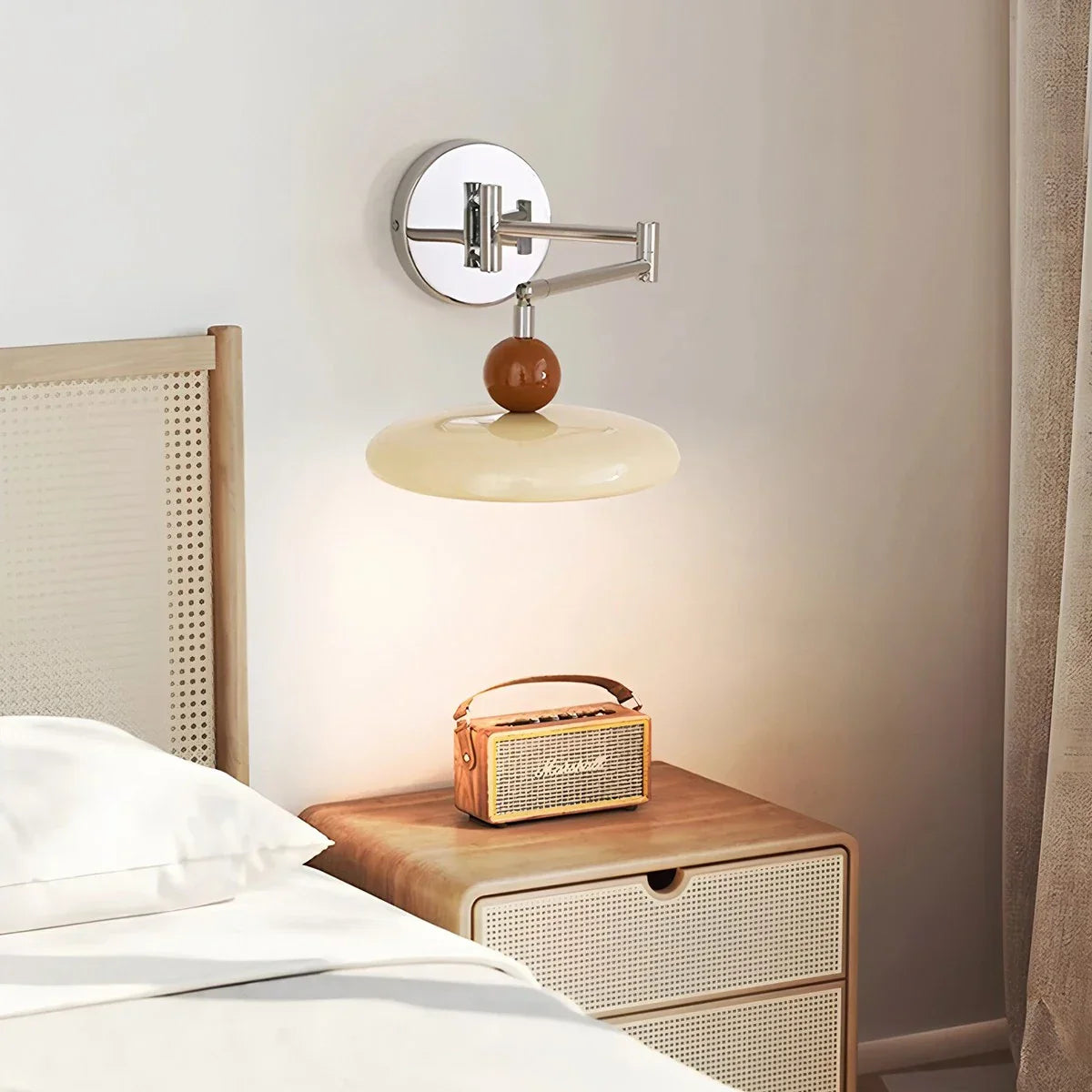Adjustable Arm Plug-in Wall Lamp