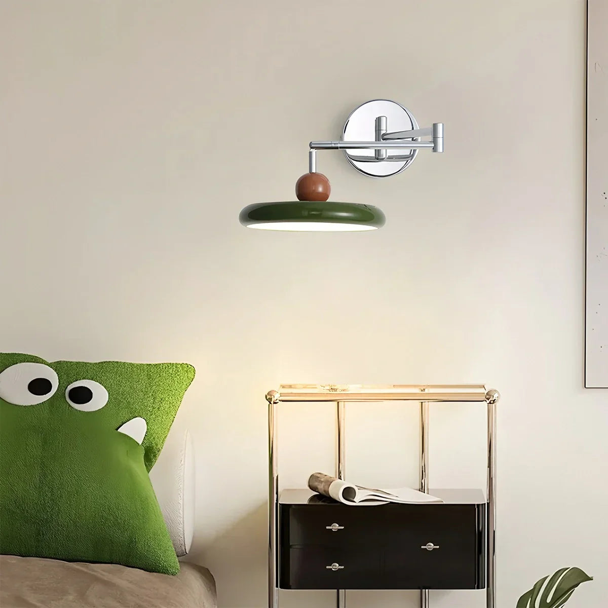 swing arm plug in wall lamp