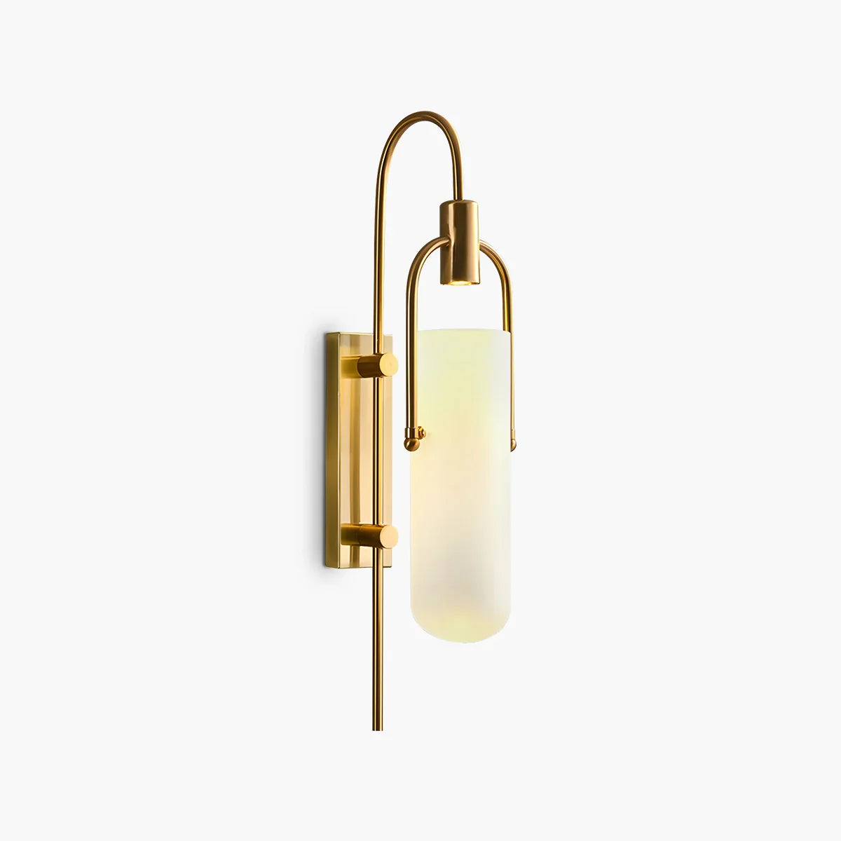 Curved Glass Wall Sconce