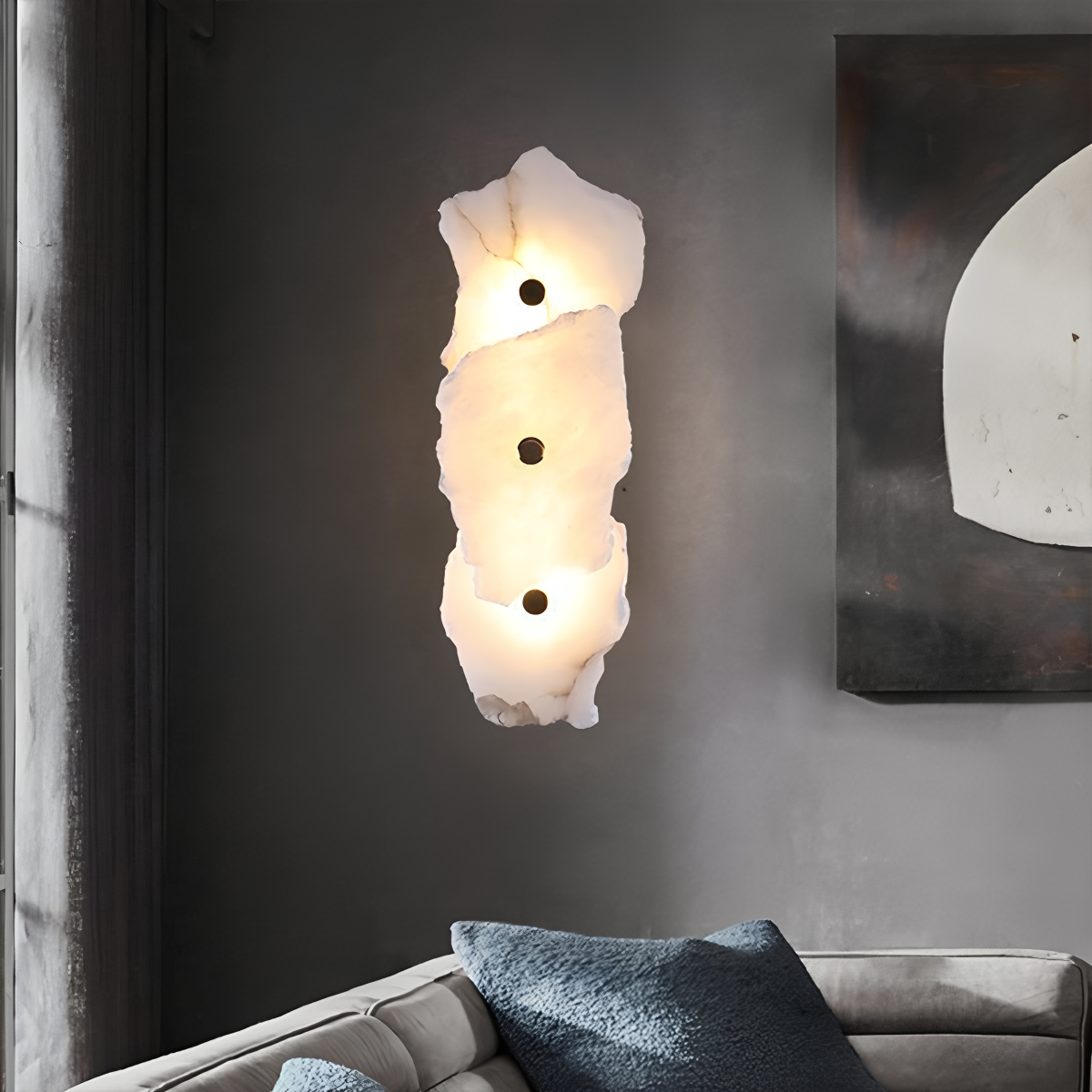 Modern Luxury Artistic Spanish Alabaster Wall Lamp