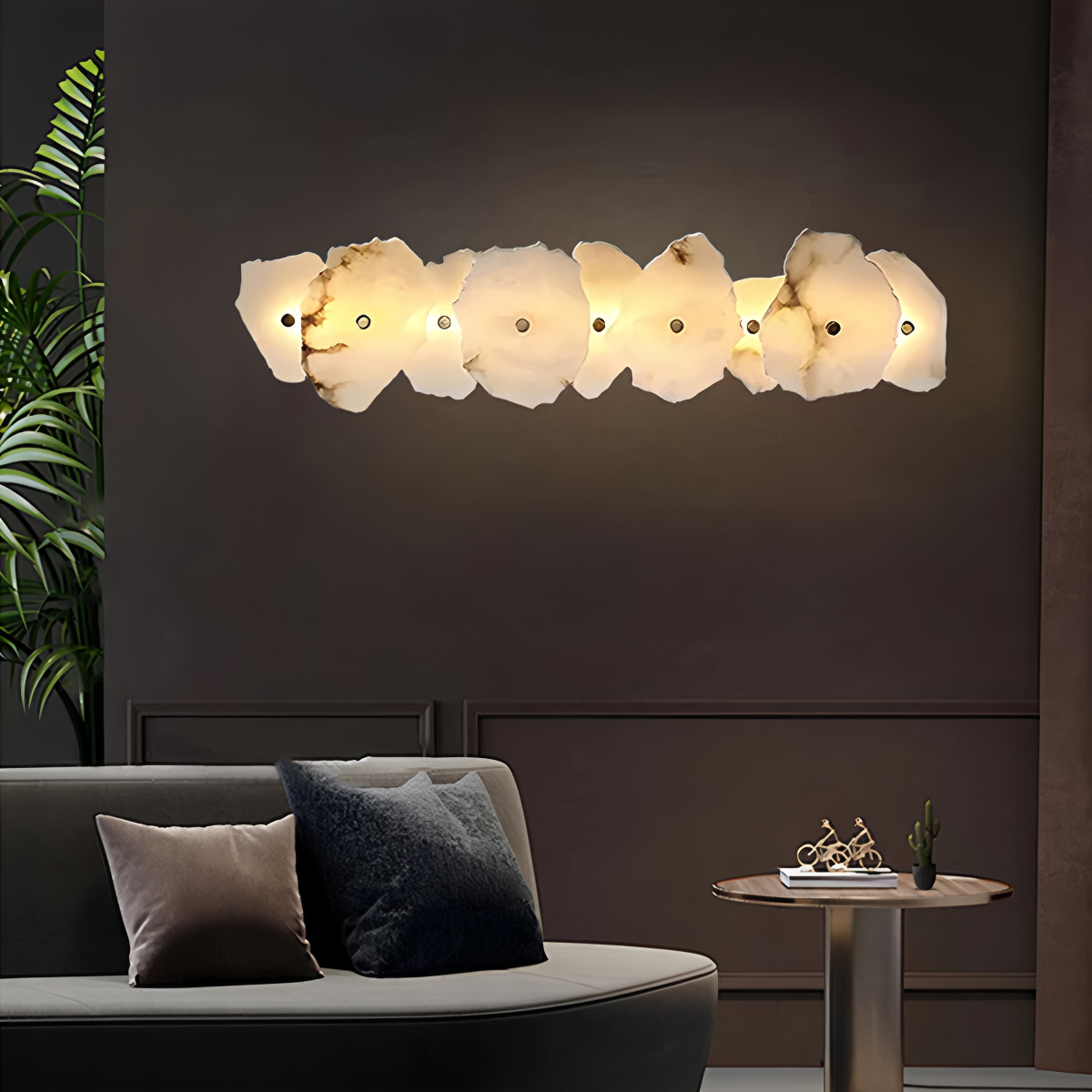 Modern Luxury Artistic Spanish Alabaster Wall Lamp