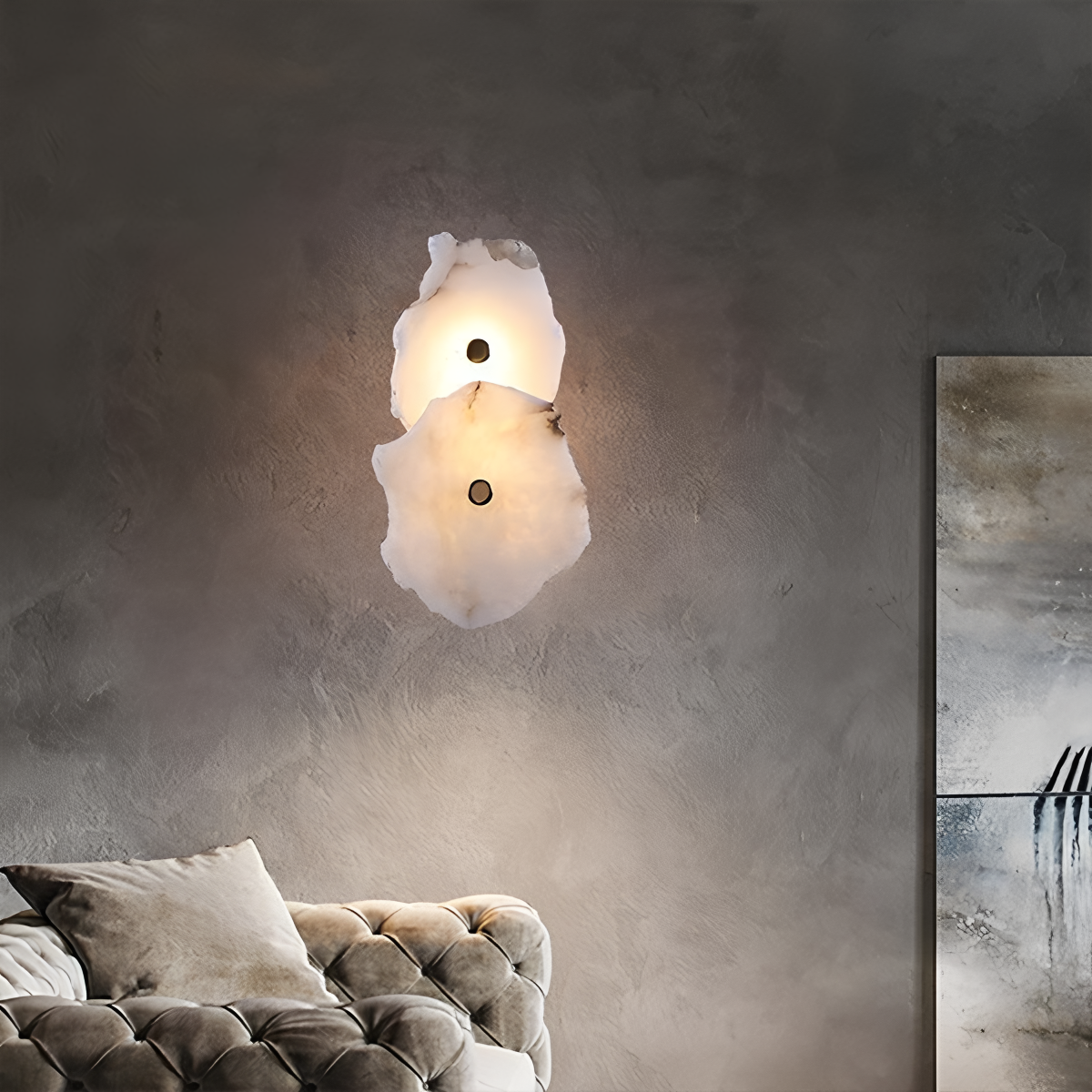 Modern Luxury Artistic Spanish Alabaster Wall Lamp