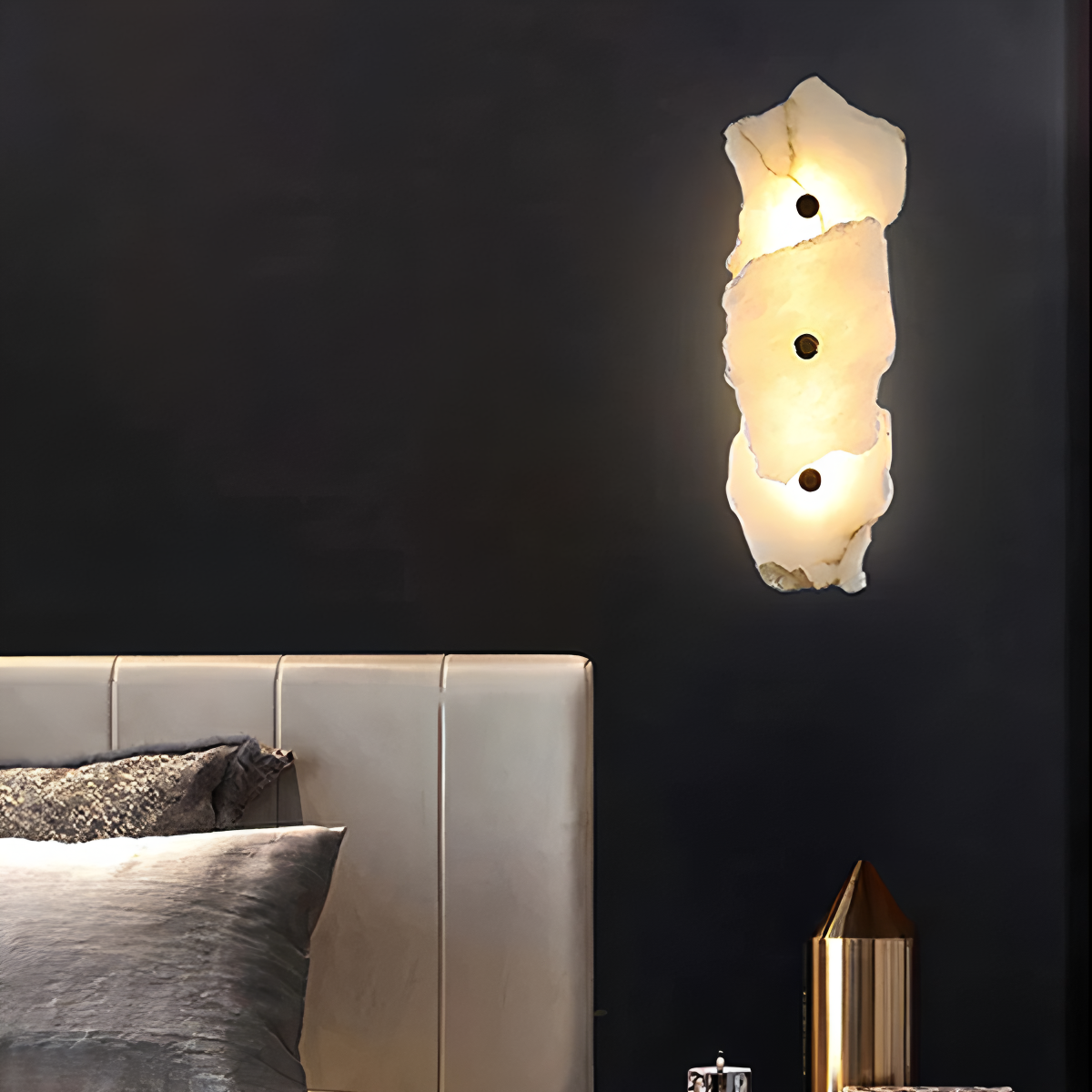 Modern Luxury Artistic Spanish Alabaster Wall Lamp